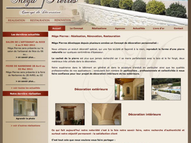 Antemene, créateur de sites web à Nîmes, Gard | Mega Pierres, Construction , -1