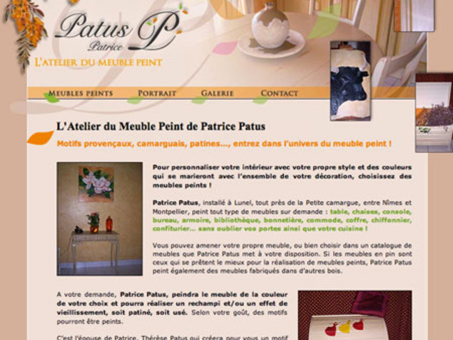 Antemene, créateur de sites web à Nîmes, Gard | L'atelier du meuble peint, Commerce de proximité , -1