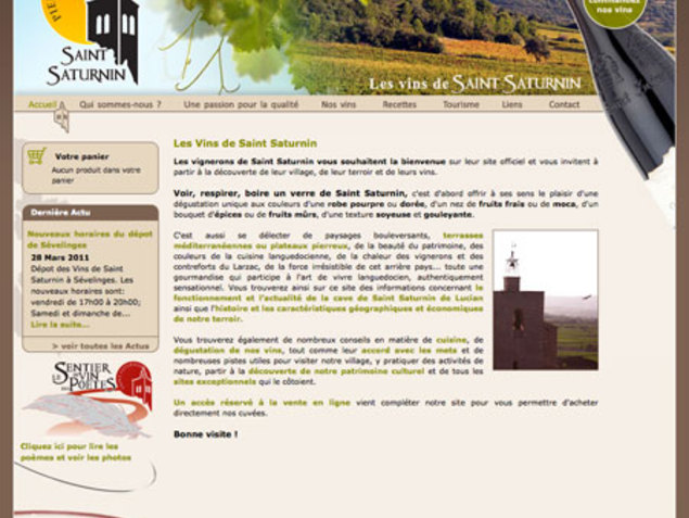 Antemene, créateur de sites web à Nîmes, Gard | Les Vins de Saint Saturnin, Viticulture , -1