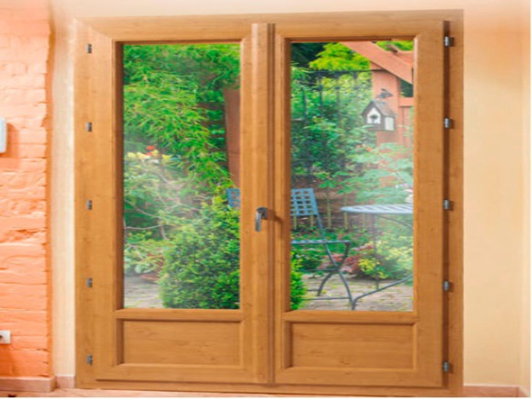 Baie ou Porte-Fenêtre PVC aspect bois